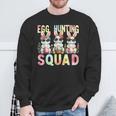 Egg Hunting Squad Easter Day Bunny Egg Hunt Happy Easter Sweatshirt Gifts for Old Men