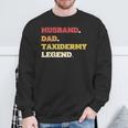 Ehemann Papa Taxidermie-Legende Taxidermie Präparator Sweatshirt Geschenke für alte Männer