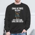 Einmal Mit Profis War Früher Teddy Sweatshirt Geschenke für alte Männer