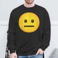 Emoticon Neutral Face With Straight Mouth Sweatshirt Gifts for Old Men