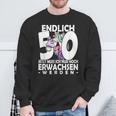 Endlich 50 Jetzt Muss Ich Nur Noch Arwachsenwerden Unicorn S Sweatshirt Geschenke für alte Männer