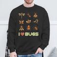 Entomologist Entomology Insects I Love Bugs Sweatshirt Gifts for Old Men