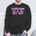 Everyone Is A Little Bit Gay Queer Lgbt Cute Sweatshirt Gifts for Old Men