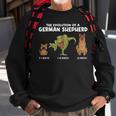 Evolution German Shepherd Evolution German Shepherd Sweatshirt Gifts for Old Men