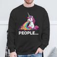Eww People Cute Unicorn Sweatshirt Gifts for Old Men