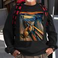 Expressionist Artsy Devon Rex Cat Artistic Devon Rex Cat Sweatshirt Gifts for Old Men