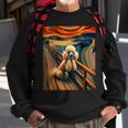 Expressionist Artsy Poodle Dog Artistic Poodle Sweatshirt Gifts for Old Men