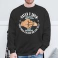 Father & Son Nicht Immer Einer Meinung Father's Day Sweatshirt Geschenke für alte Männer