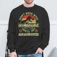 Father's Day Family Matching Grandad Dinosaurs Christmas Sweatshirt Gifts for Old Men
