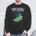 Father's Day Papasaurus T-Rex Dinosaur Papasaurus Sweatshirt Gifts for Old Men