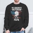 My Favorite Veteran Is My Papa Kids Veterans Day Sweatshirt Gifts for Old Men