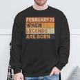 February 29 Birthday When Legend Are Born Birthday Leap Year Sweatshirt Gifts for Old Men