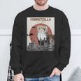 Ferretzilla Ferret For Ferret Lovers Sweatshirt Geschenke für alte Männer