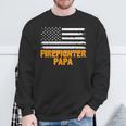 Feuerwehrmann Papa Amerikanische Flaggeatertag Sweatshirt Geschenke für alte Männer