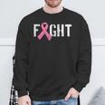Fight Breast Cancer Disease Pink Ribbon Idea Sweatshirt Gifts for Old Men