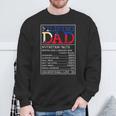 Filipino Dad Nutrition Facts Philippines Fathers Day A Sweatshirt Gifts for Old Men