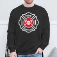 Fire & Rescue Maltese Cross Firefighter Sweatshirt Gifts for Old Men