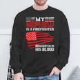 Firefighter Nephew Bravery Is In His Blood Sweatshirt Gifts for Old Men