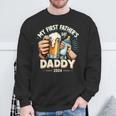 My First Father's Day As A Daddy Black Dad Black Father Sweatshirt Gifts for Old Men