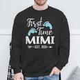 First Time Mimi Est 2024 Sweatshirt Gifts for Old Men