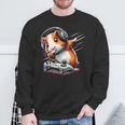 Fluffy Cavy Gamer Guinea Pig Video Gamer Lover Dab Sweatshirt Gifts for Old Men