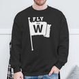 Fly The W Chicago Baseball Winning Flag Sweatshirt Gifts for Old Men