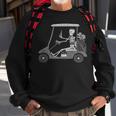 Forever Golfing Skeleton Driving A Golf Cart Sweatshirt Gifts for Old Men