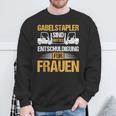 Forklift Forklift Forklift Driver Idea Motif Sayings Sweatshirt Geschenke für alte Männer