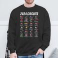 Formula 2024 Calendar For Racing Car Fans Sweatshirt Geschenke für alte Männer