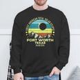 Fort Worth Texas Total Solar Eclipse 2024 Sweatshirt Gifts for Old Men