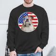 Fourth Of July Dog American Flag July 4Th Bulldog Lover Sweatshirt Gifts for Old Men