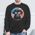 Fourth Of July Dog American Flag July 4Th Labrador Retriever Sweatshirt Gifts for Old Men