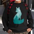 Fox Silhouette In The Forest Animal Hunter Hunting Sweatshirt Gifts for Old Men