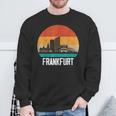 Frankfurt Skyline Retro Vintage Souvenir Frankfurt Sweatshirt Geschenke für alte Männer