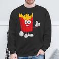 French Fries Ketchup Fast Food Lover Fancy Dress Costume Sweatshirt Gifts for Old Men