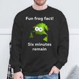 Fun Frog Fact Six Minutes Remain Cursed Frog Sweatshirt Gifts for Old Men
