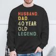 40Th Birthday Outfit For Present Vintage Dad 1980 Sweatshirt Gifts for Old Men