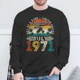 53 Years Old July 1971 Vintage 53Rd Birthday Men Sweatshirt Gifts for Old Men