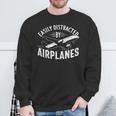 Airplane Lover Aviation Planes Flying Airplane Sweatshirt Gifts for Old Men