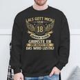 Als Gott Mich Vor 18 Jahren Schuf Birthday Sweatshirt Geschenke für alte Männer