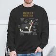 Anatomy Of A Border Collie Intelligent Dog Breed Sweatshirt Gifts for Old Men