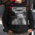 Graphic Capybara Selfie With Ufos Weird Sweatshirt Gifts for Old Men