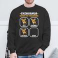 Chihuahua Guide To Training Dog Owner Chihuahua Sweatshirt Gifts for Old Men