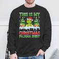 This Is My Christmas Pajama Frog Christmas Sweatshirt Gifts for Old Men