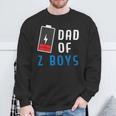 Dad Of 2 Boys Father's Day Sweatshirt Gifts for Old Men
