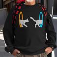 Dimensional Portal Cat Nerd Geek Sweatshirt Gifts for Old Men