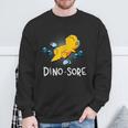 Dinosaur Workout Gym Fitness Lifting Cute Dino Sore Sweatshirt Gifts for Old Men