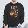 Don't Let The Old Man In Vintage Guitar Country Music Sweatshirt Gifts for Old Men