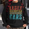 Easily Distracted By Cars Auto Mechanic Racing Car Sweatshirt Gifts for Old Men