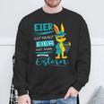 Easter Bunny Frohe Ostern Rabbit Easter Eggs Search Man Sweatshirt Geschenke für alte Männer